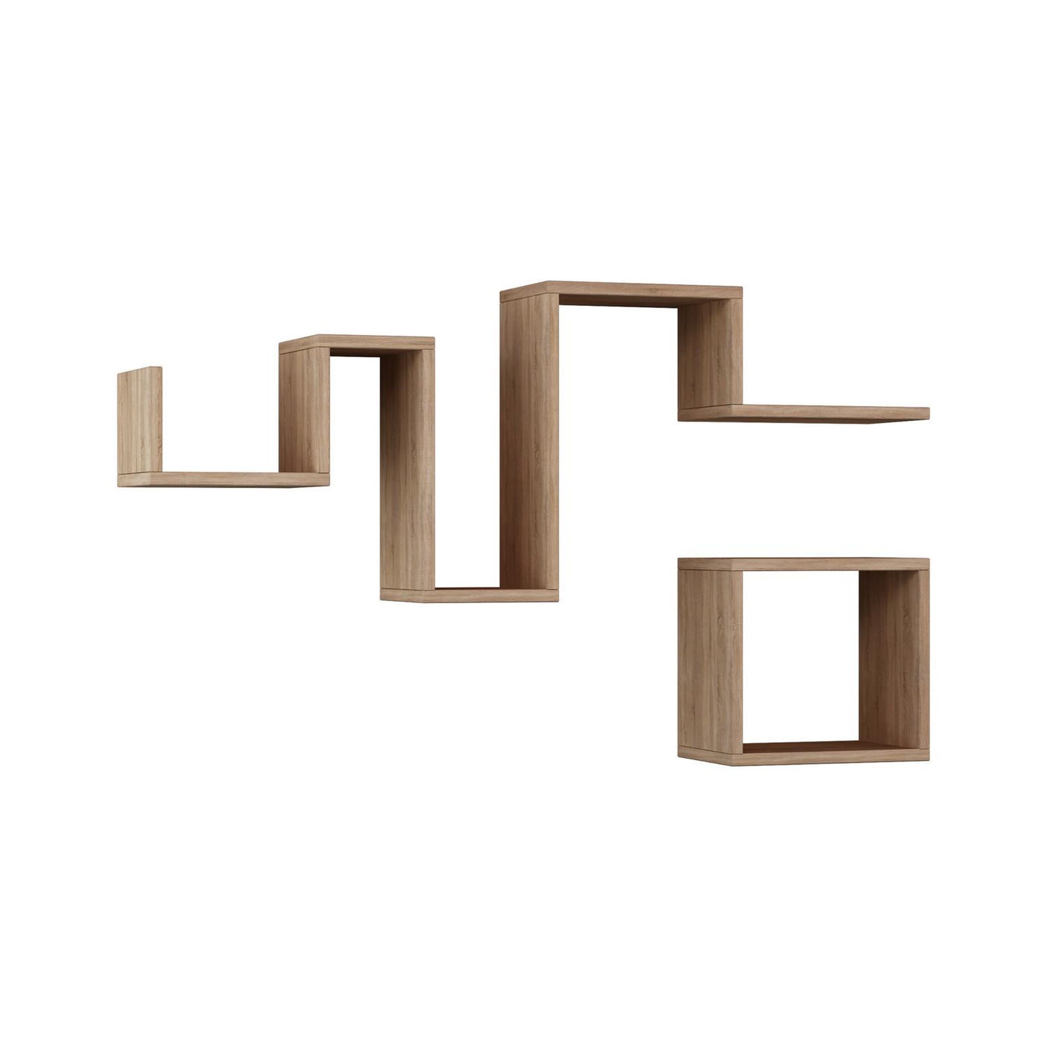 Habitat et Jardin Étagère murale en bois  follow  - 116 x 20 x 45 cm - marron