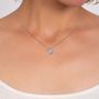 Voir la diapositive 2 : SC CRYSTAL Collier par SC Crystal orné d'un véritable diamant blanc