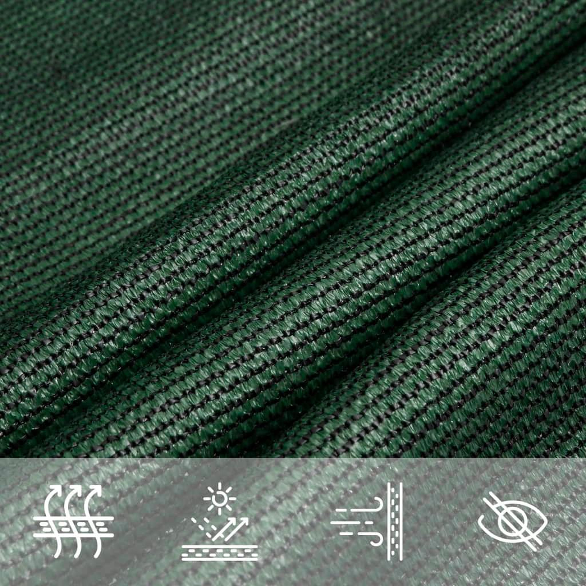 Voir la diapositive 5 : VIDAXL Voile d'ombrage 160 g/m^2 Vert fonce 4x5x6,8 m PEHD