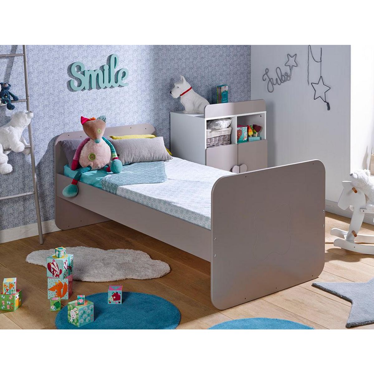 LOUPIOT Lit bébé combiné 70 x 140 cm évolutif 90 x 190 cm DREAM