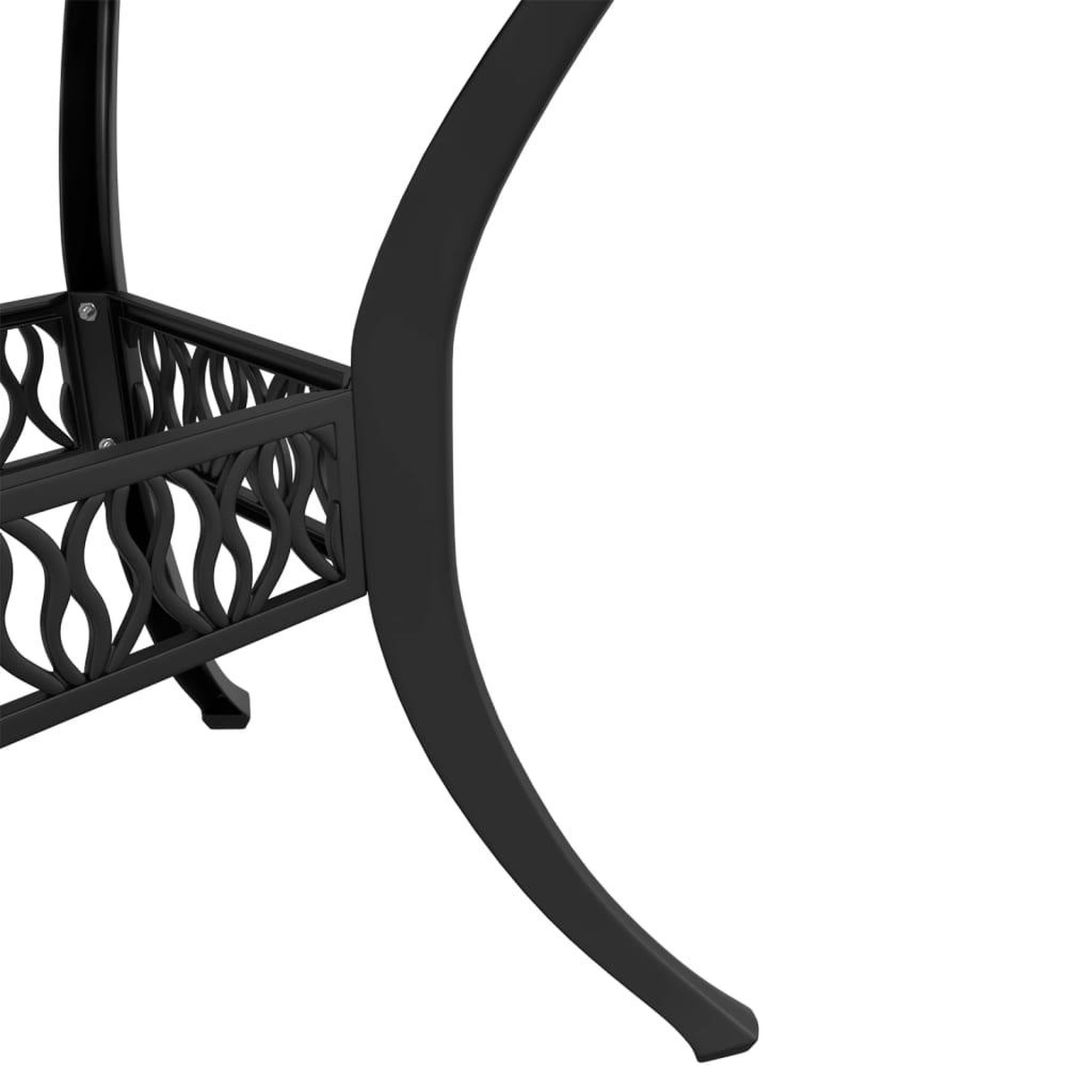 Voir la diapositive 5 : VIDAXL Ensemble a manger de jardin 5 pcs noir aluminium coule