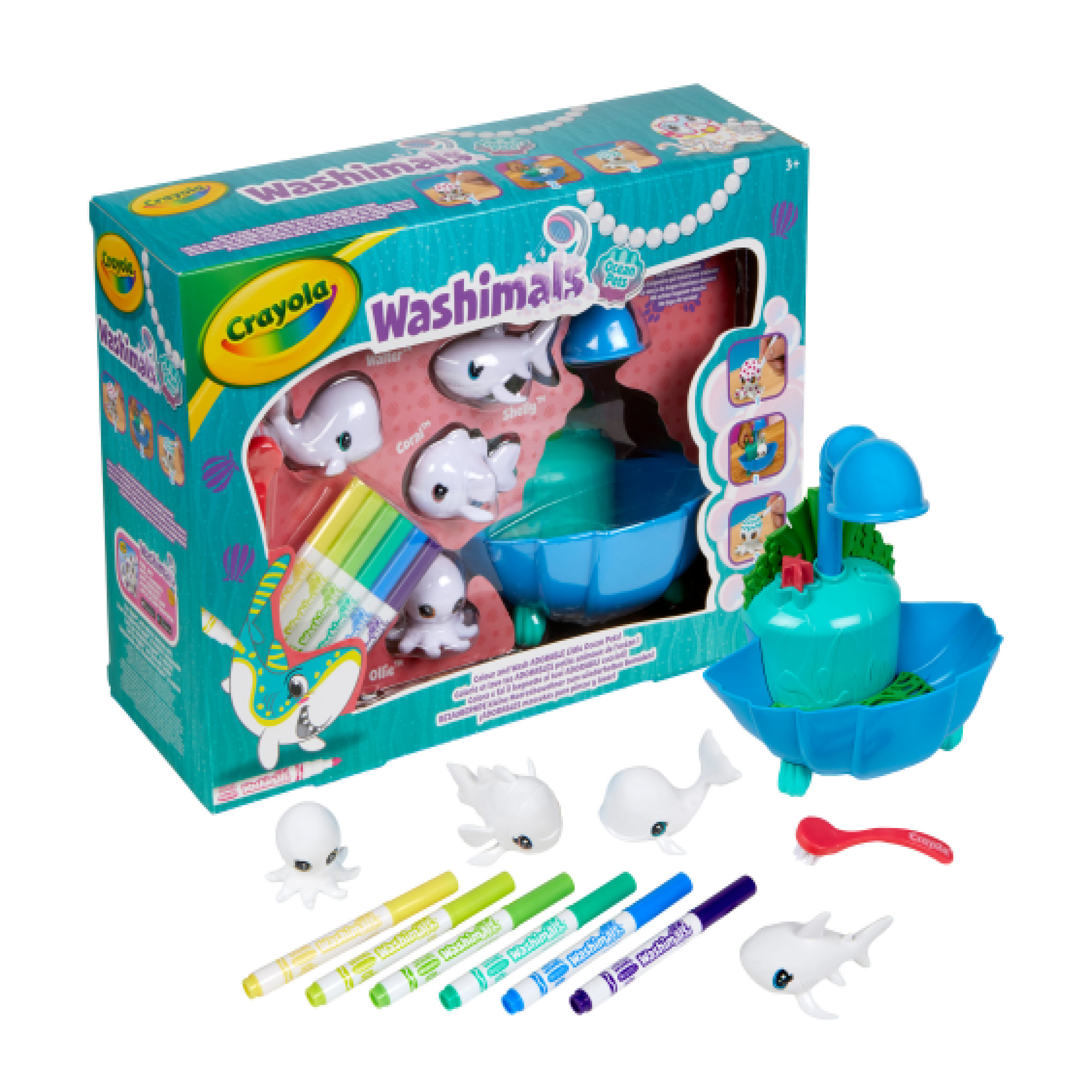 Voir la diapositive 1 : GOLIATH Washimals Coffret Océan - Crayola