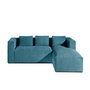 Voir la diapositive 1 : LISA DESIGN Stella - canapé d'angle - en velours côtelé - 4 places -style contemporain - droit