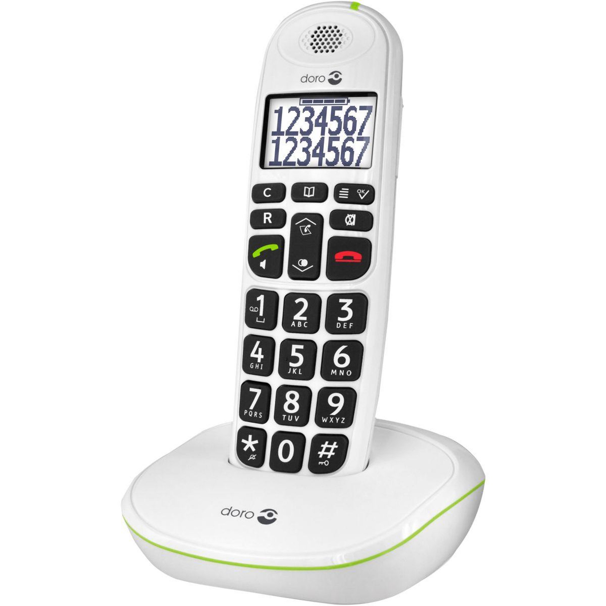 Voir la diapositive 3 : Doro Téléphone sans fil Phone Easy 110 Blanc