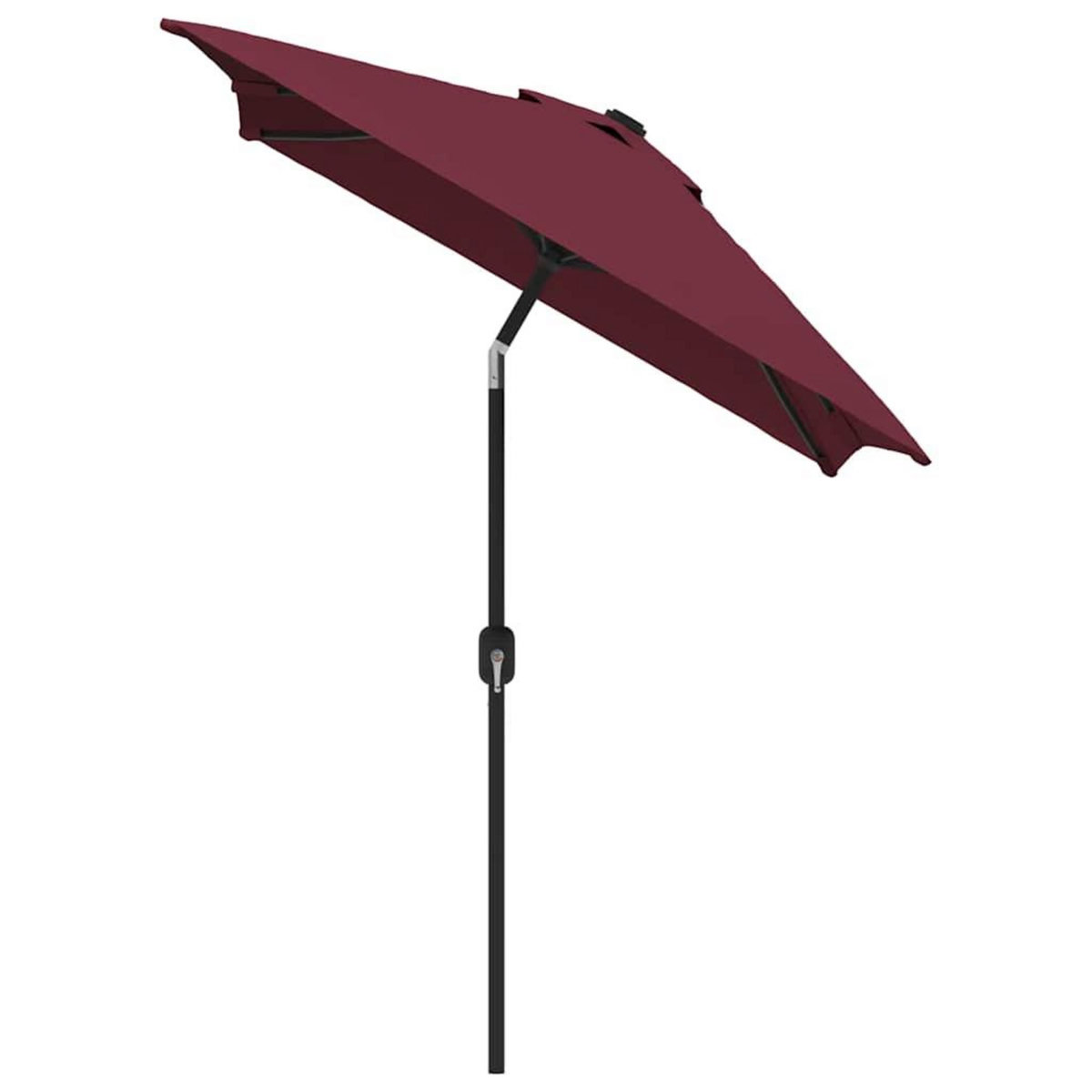 VIDAXL Parasol d'exterieur avec mat en metal 300x200 cm rouge bordeaux