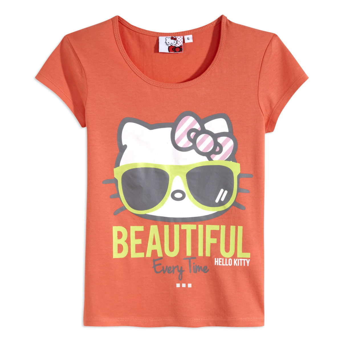 T-shirt manches courtes Hello Kitty blanc femme | La Halle