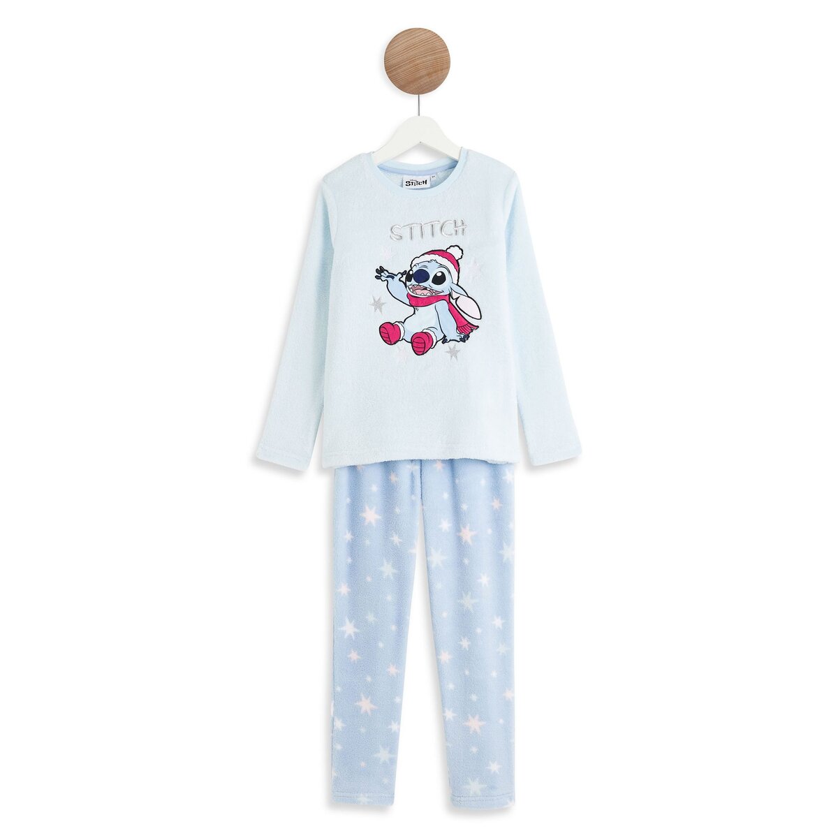 INEXTENSO Ensemble pyjama peluche Stitch DISNEY pas cher 