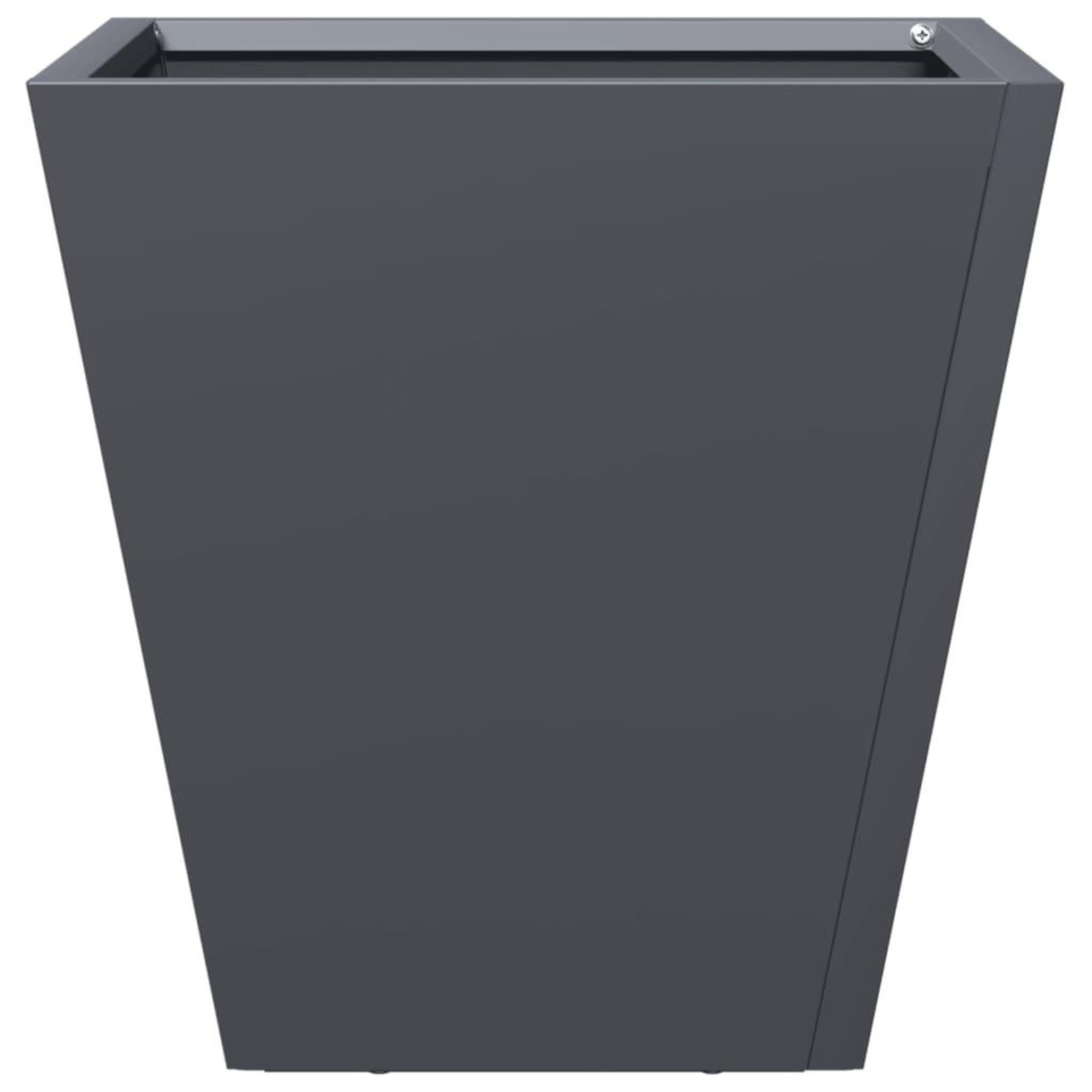 Voir la diapositive 4 : VIDAXL Jardiniere anthracite 30x30x30 cm acier