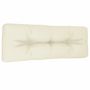 Voir la diapositive 2 : VIDAXL Coussin de palette creme 120x40x12 cm tissu