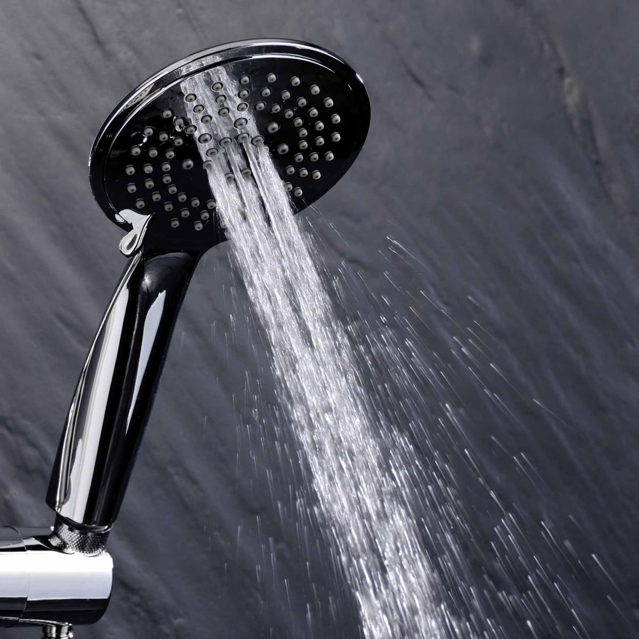Voir la diapositive 3 : Douceur d'Intérieur Ensemble Barre de Douche & Pommeau  5 Positions  24cm Argent