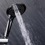 Voir la diapositive 3 : Paris Prix Ensemble Barre de Douche & Pommeau  5 Positions  24cm Argent
