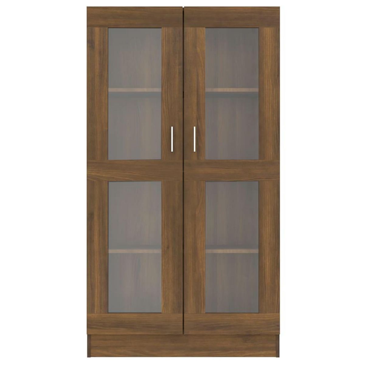 VIDAXL Armoire a vitrine Chene brun 82,5x30,5x150 cm Bois d'ingenierie