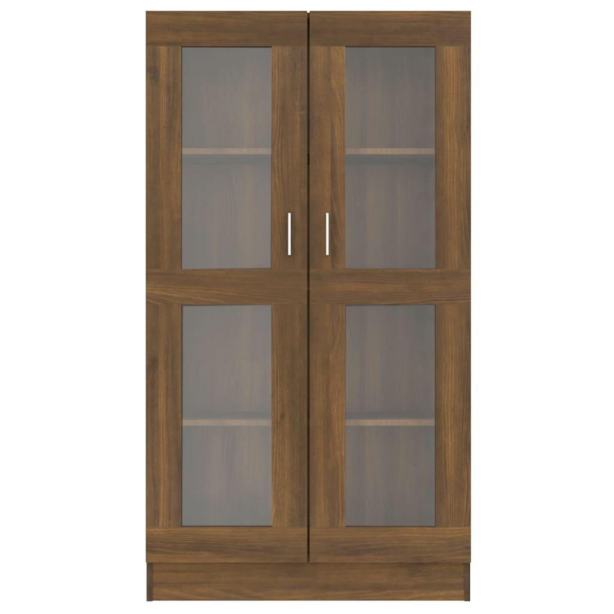 VIDAXL Armoire a vitrine Chene brun 82,5x30,5x150 cm Bois d'ingenierie