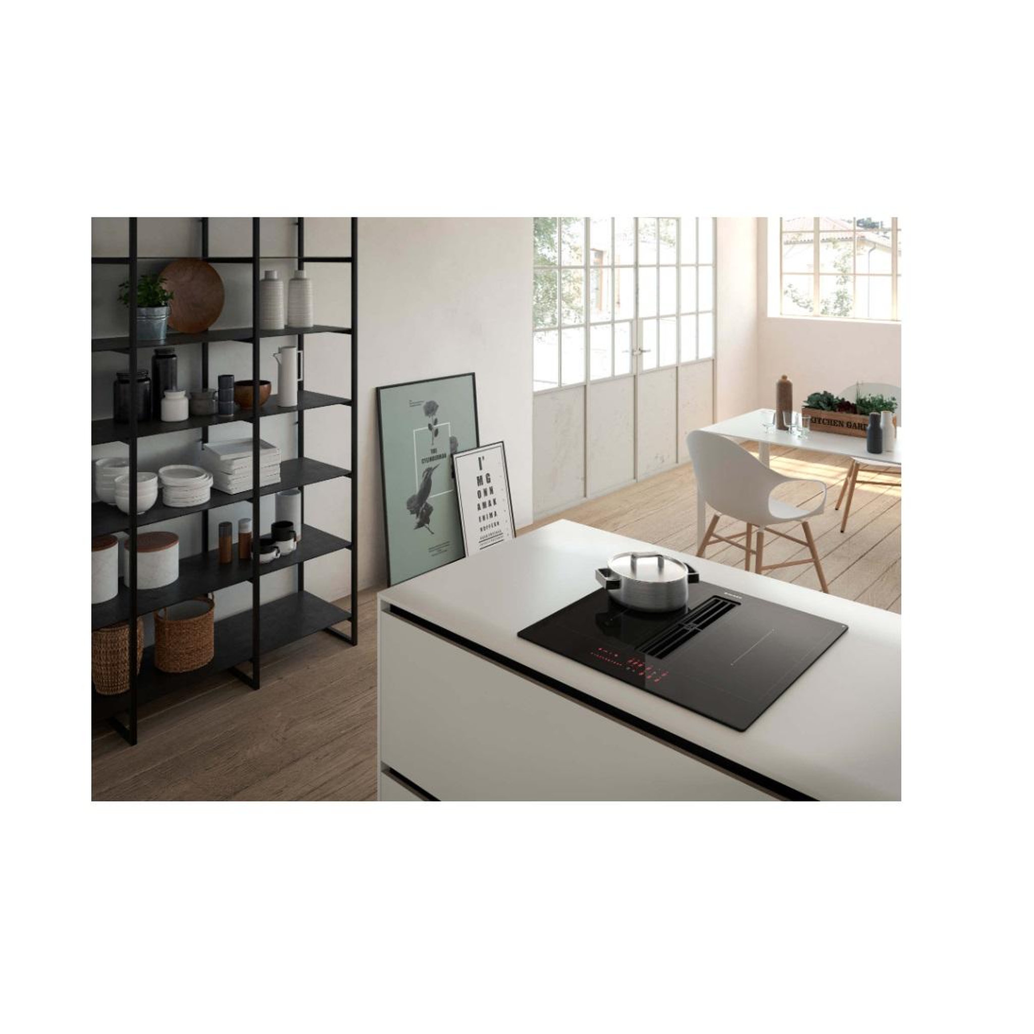 Voir la diapositive 3 : faber Table de cuisson aspirante induction 60cm 4 feux 7400w noir - 5906272