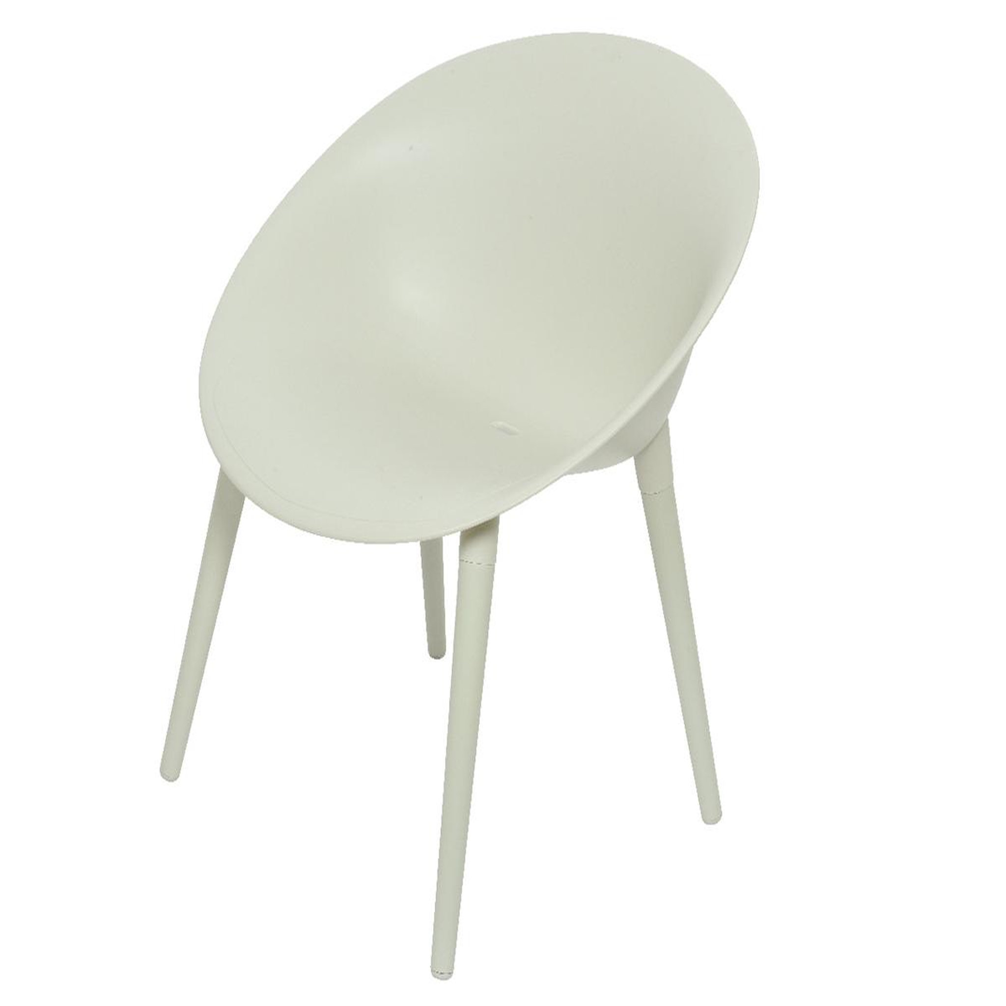 Voir la diapositive 3 : JARDIDECO Salon de jardin en plastique marbella blanc - jardideco