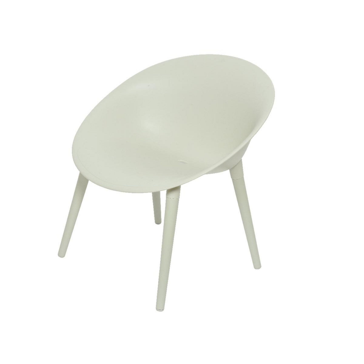 JARDIDECO Salon de jardin en plastique Marbella blanc - Jardideco