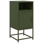 Voir la diapositive 2 : VIDAXL Table de chevet vert olive 36x39x78 cm acier