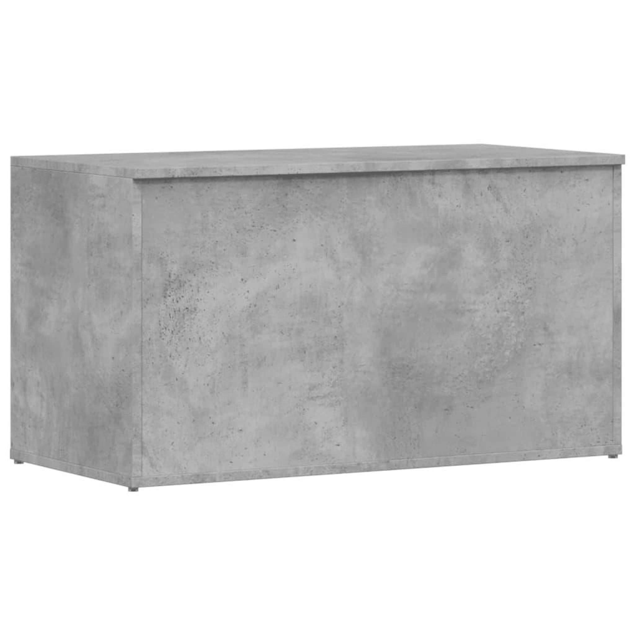 Voir la diapositive 2 : VIDAXL Coffre de rangement Gris beton 84x42x46 cm Bois d'ingenierie