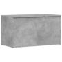 Voir la diapositive 2 : VIDAXL Coffre de rangement Gris beton 84x42x46 cm Bois d'ingenierie