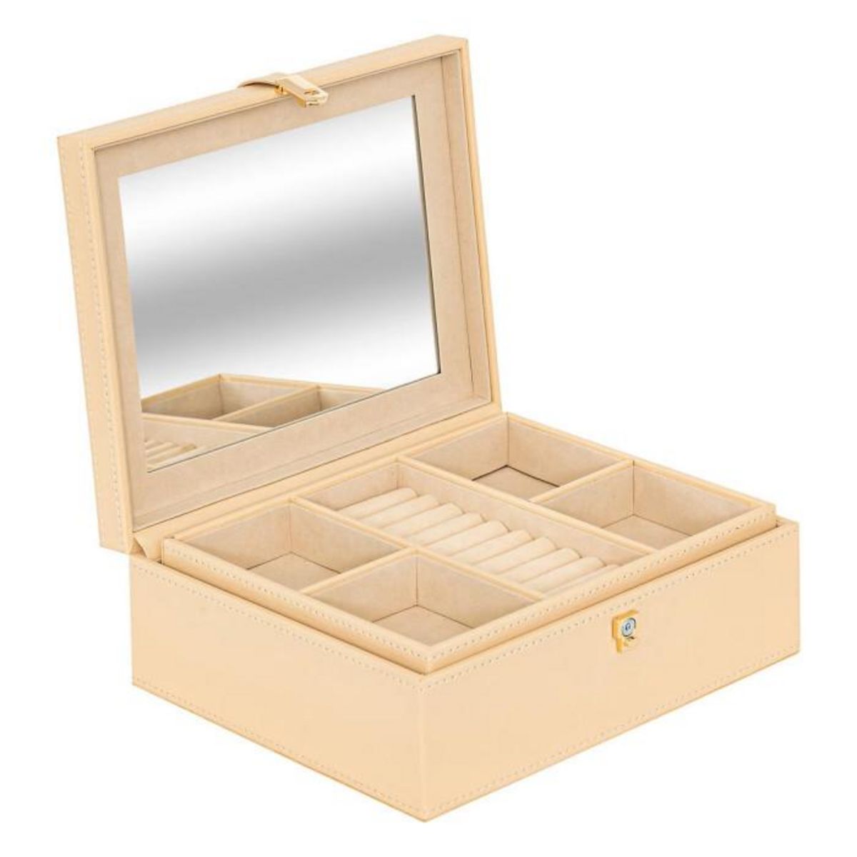 Paris Prix Boîte à Bijoux  Hanifa  23cm Beige