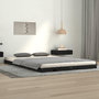 Voir la diapositive 1 : VIDAXL Cadre de lit sans matelas noir 120x200 cm bois de pin massif