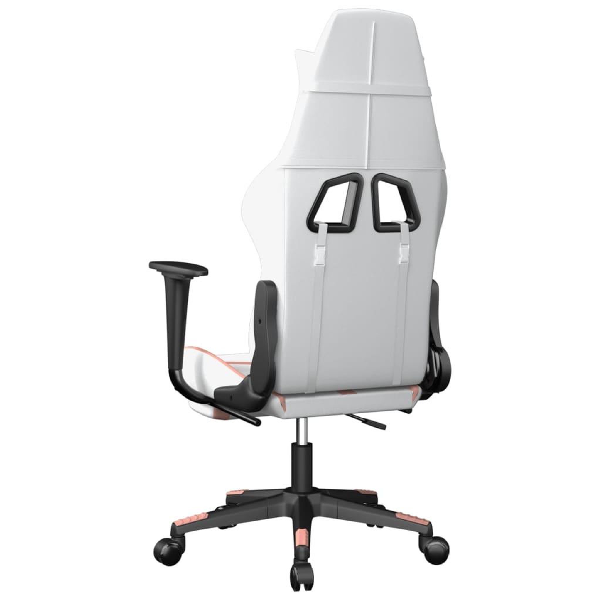Voir la diapositive 5 : VIDAXL Chaise de jeu avec repose-pied Blanc et rose Similicuir