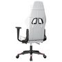 Voir la diapositive 5 : VIDAXL Chaise de jeu avec repose-pied Blanc et rose Similicuir