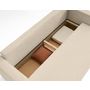 Voir la diapositive 4 : BEST MOBILIER Topaze - canapé 3 places - convertible avec coffre - en tissu velours relief