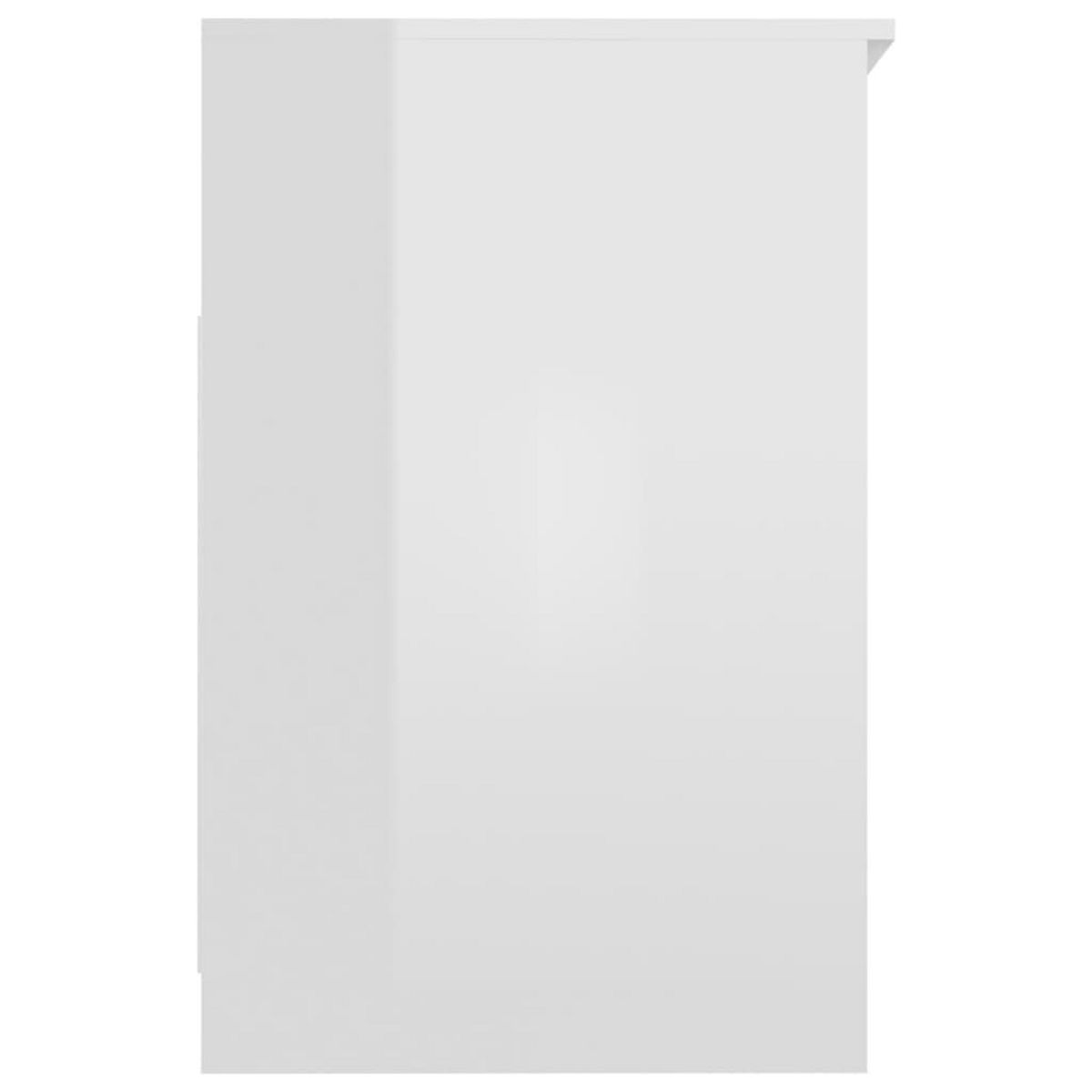 VIDAXL Armoire a tiroirs Blanc brillant 40x50x76 cm Bois d'ingenierie