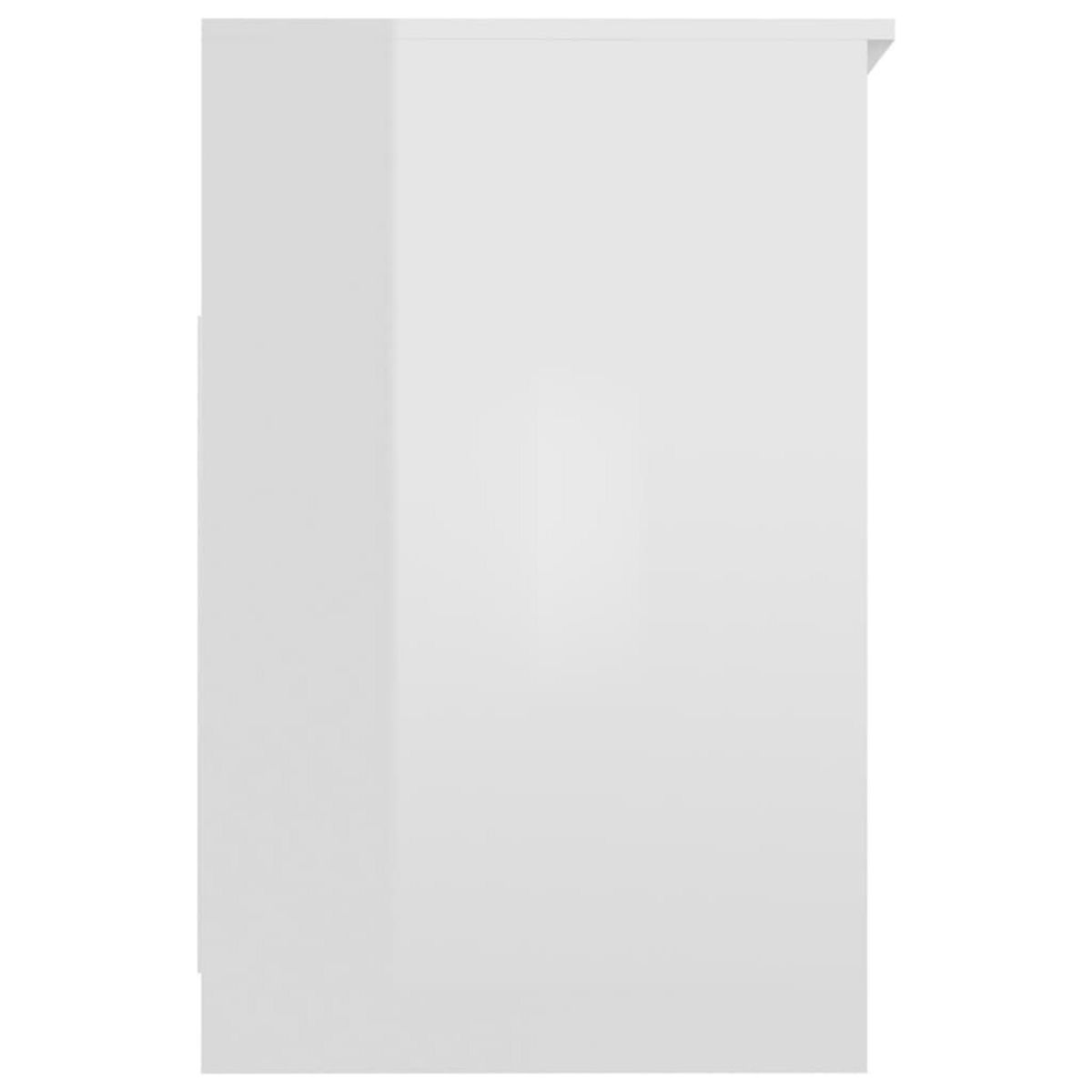 VIDAXL Armoire a tiroirs Blanc brillant 40x50x76 cm Bois d'ingenierie