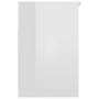 Voir la diapositive 5 : VIDAXL Armoire a tiroirs Blanc brillant 40x50x76 cm Bois d'ingenierie