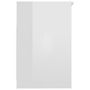 Voir la diapositive 5 : VIDAXL Armoire a tiroirs Blanc brillant 40x50x76 cm Bois d'ingenierie