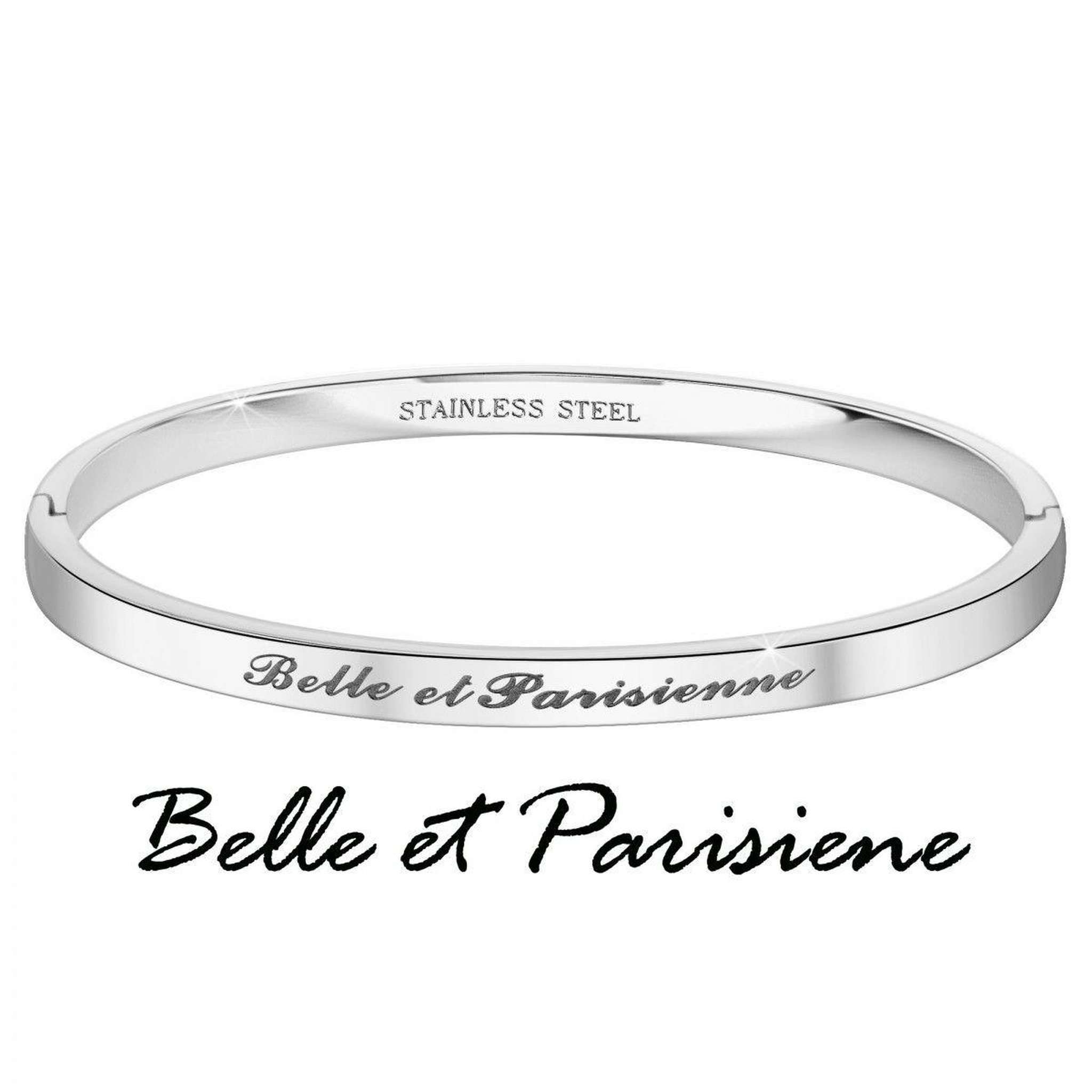 Voir la diapositive 3 : SC CRYSTAL Belle et Parisienne - Bracelet SC Crystal en Acier Rhodié argenté