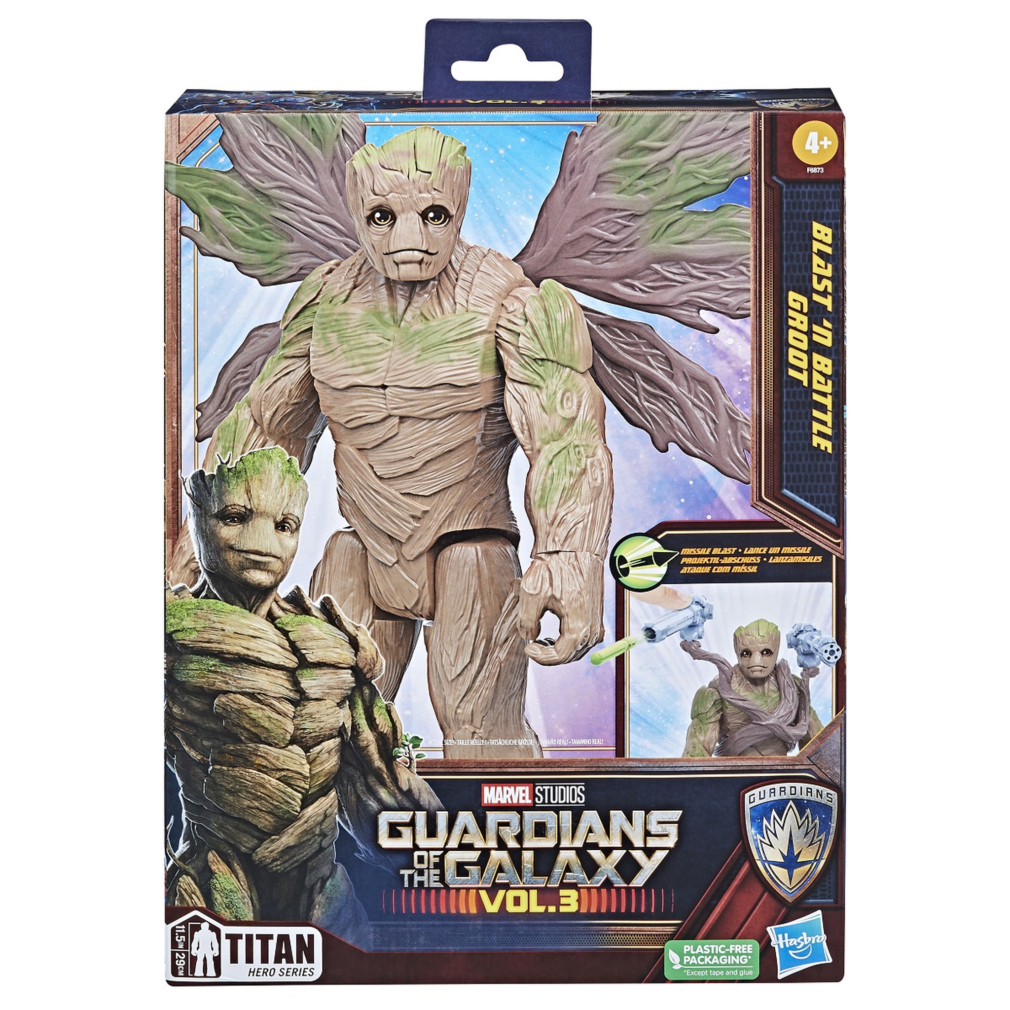 Voir la diapositive 1 : HASBRO Figurine Titan Deluxe Groot
