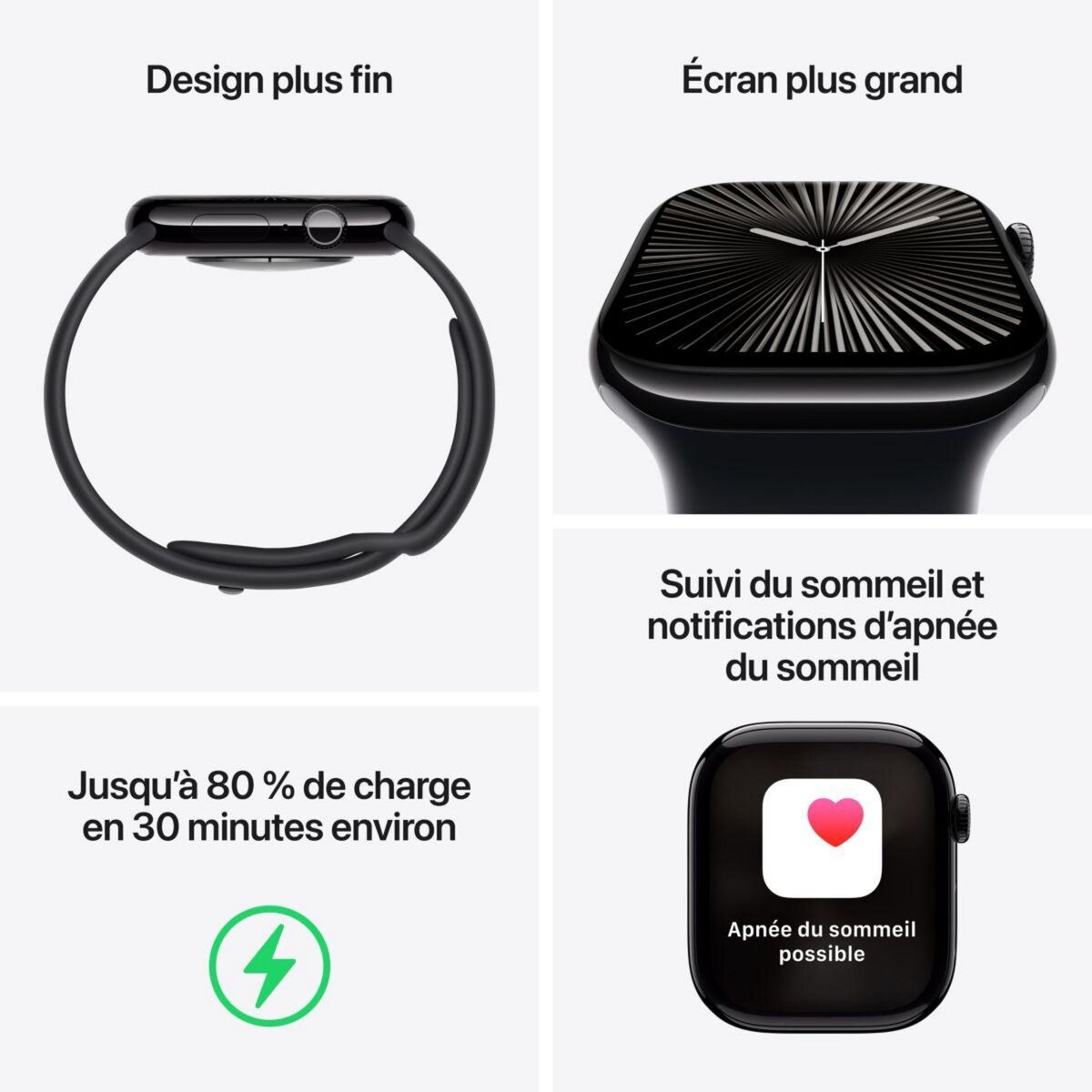 APPLE Montre connectée Serie 10 46mm Titane Naturel Loop Cell
