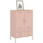 Voir la diapositive 4 : VIDAXL Buffet haut rose 68x39x101,5 cm acier