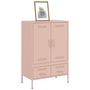 Voir la diapositive 4 : VIDAXL Buffet haut rose 68x39x101,5 cm acier