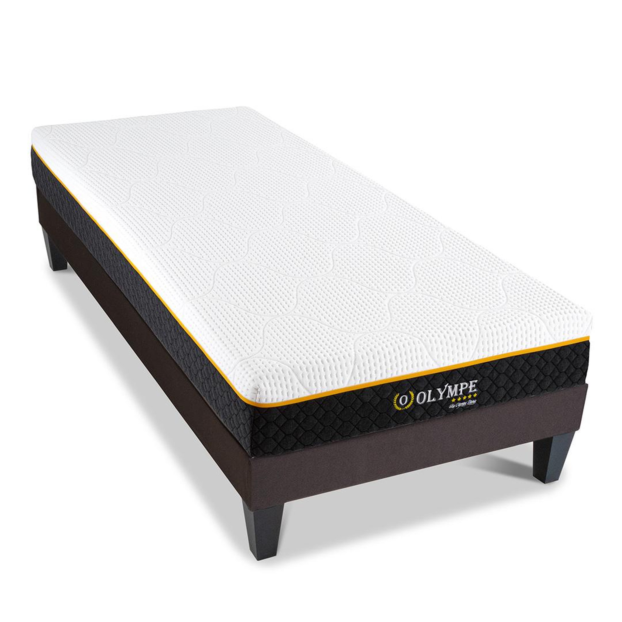 Voir la diapositive 4 : OLYMPE LITERIE Olympe literie | ensemble olympe | matelas mémoire de forme + sommier bois