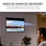 HOMCOM Écran de projection motorisé 100 pouces, 16:9 4K HD - mural avec télécommande