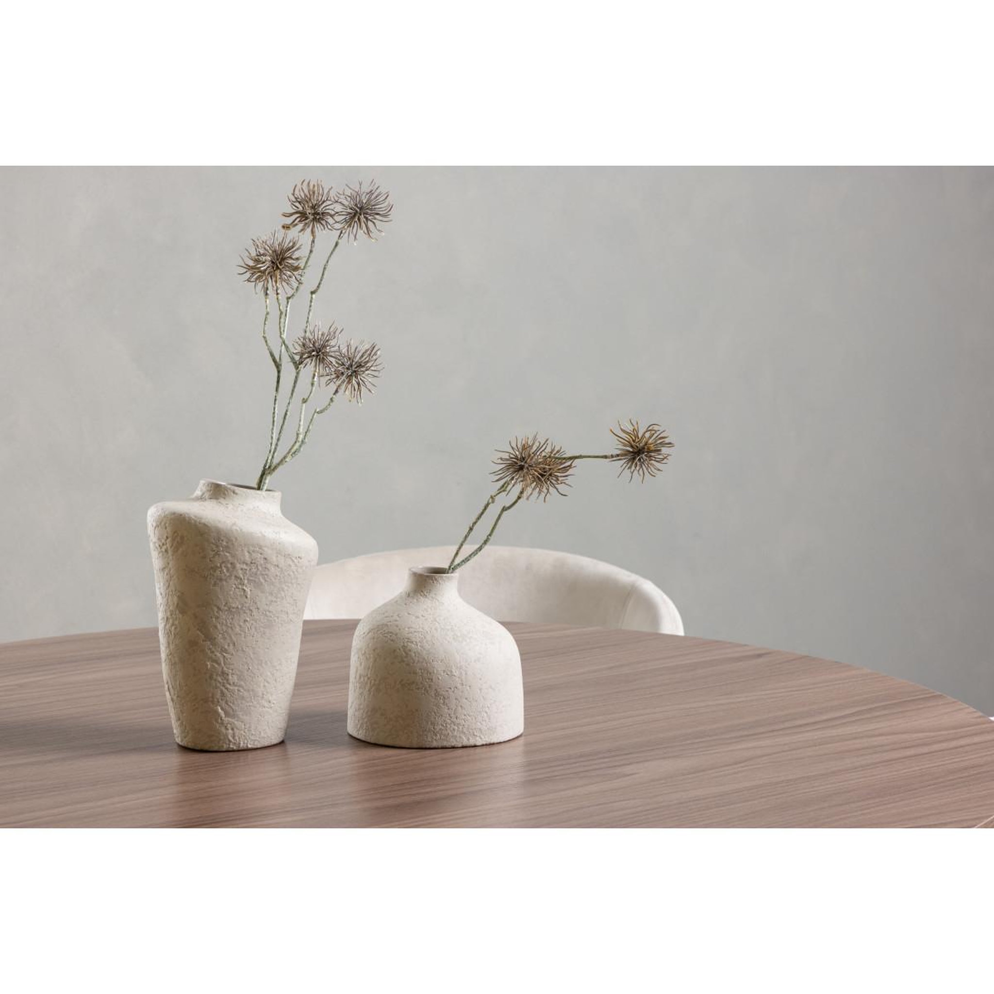 Voir la diapositive 4 : Paris Prix Ensemble table à manger & 4 chaises  durango & berit  120cm noyer  & beige