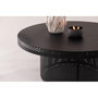 Voir la diapositive 4 : Paris Prix Table Basse Design Ajouré  West End  100cm Noir
