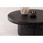 Voir la diapositive 4 : Paris Prix Table Basse Design Ajouré  West End  100cm Noir