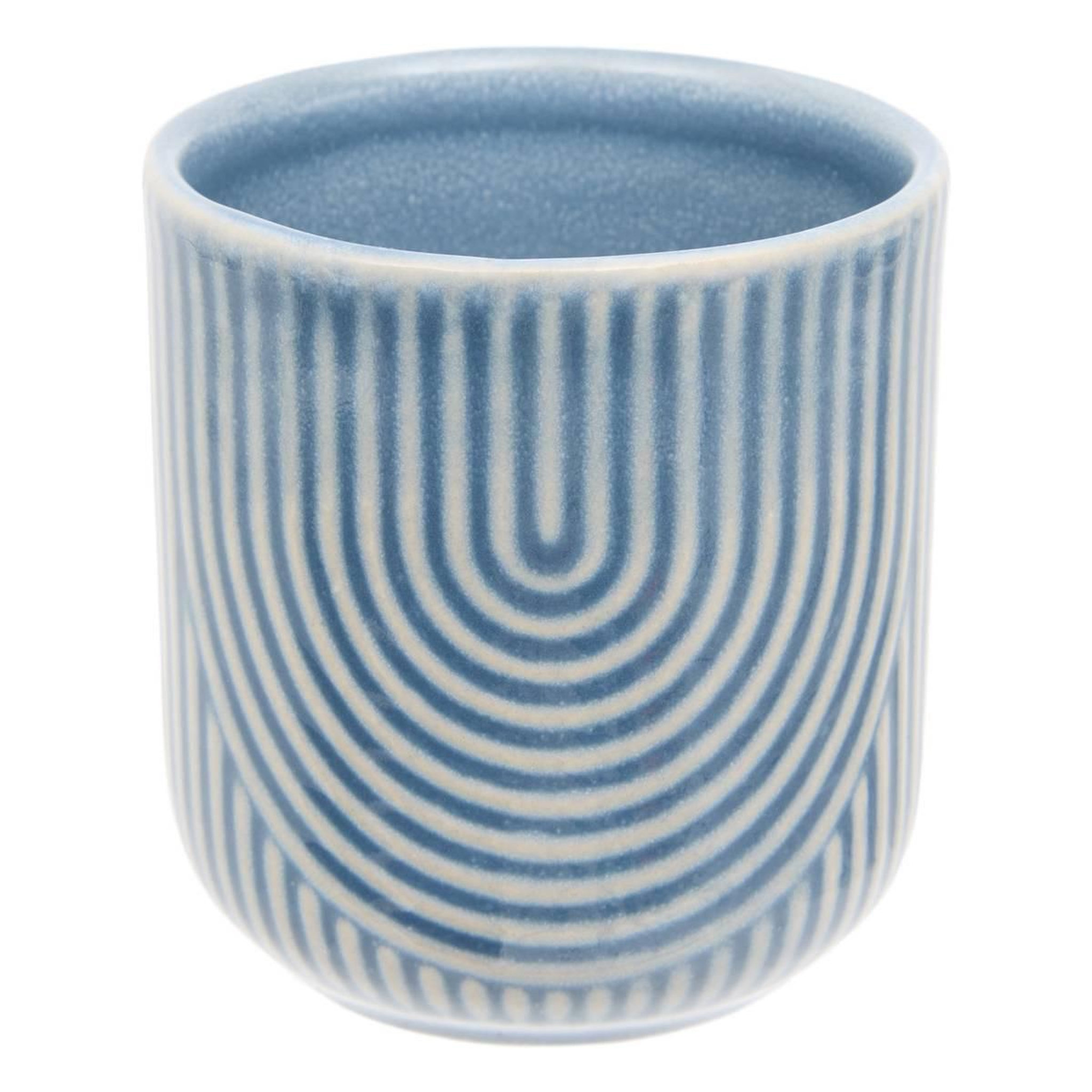 Voir la diapositive 2 : SECRET DE GOURMET Lot de 6 tasses à espresso  lya  10cl bleu