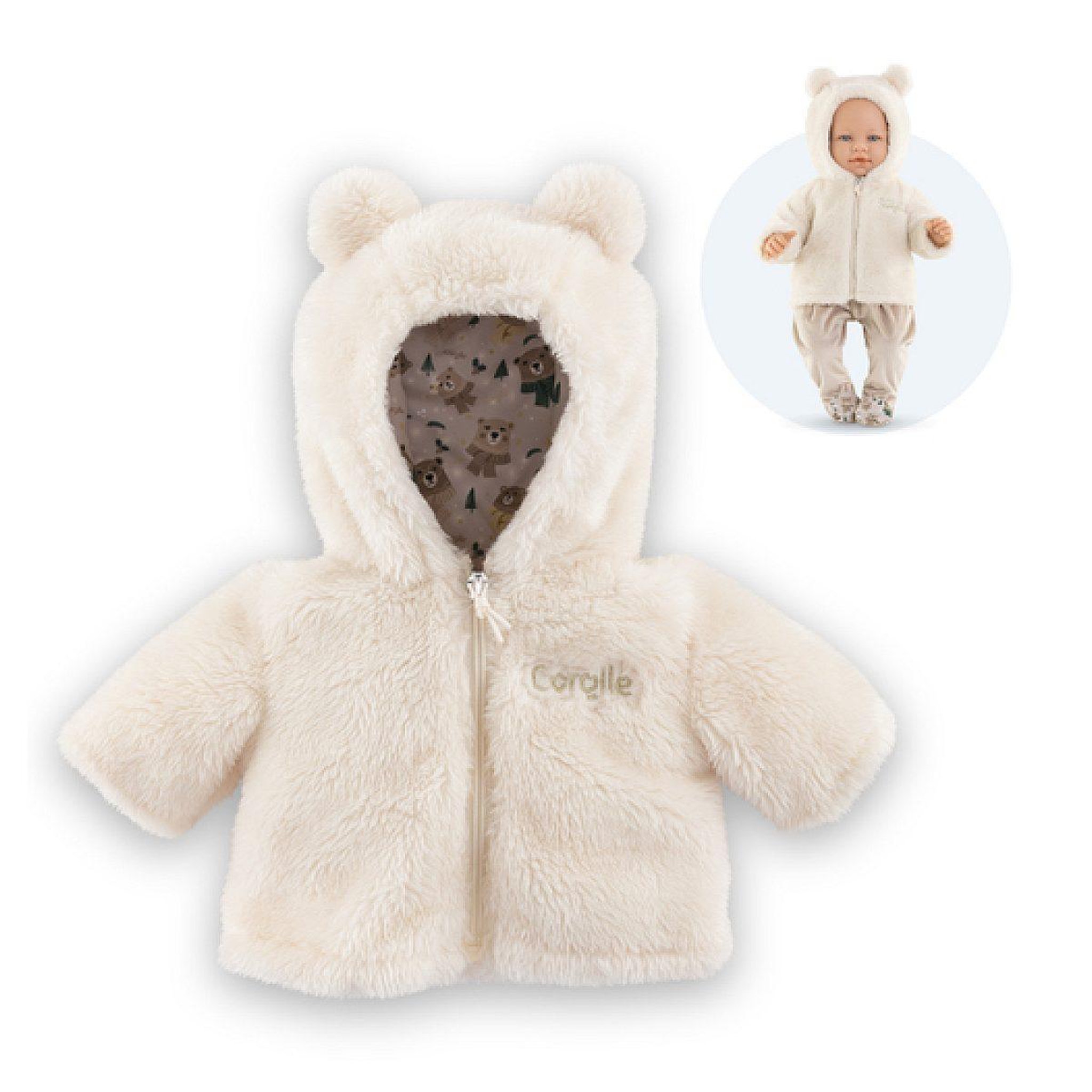 Voir la diapositive 2 : Corolle Bb42 manteau foret enchantee