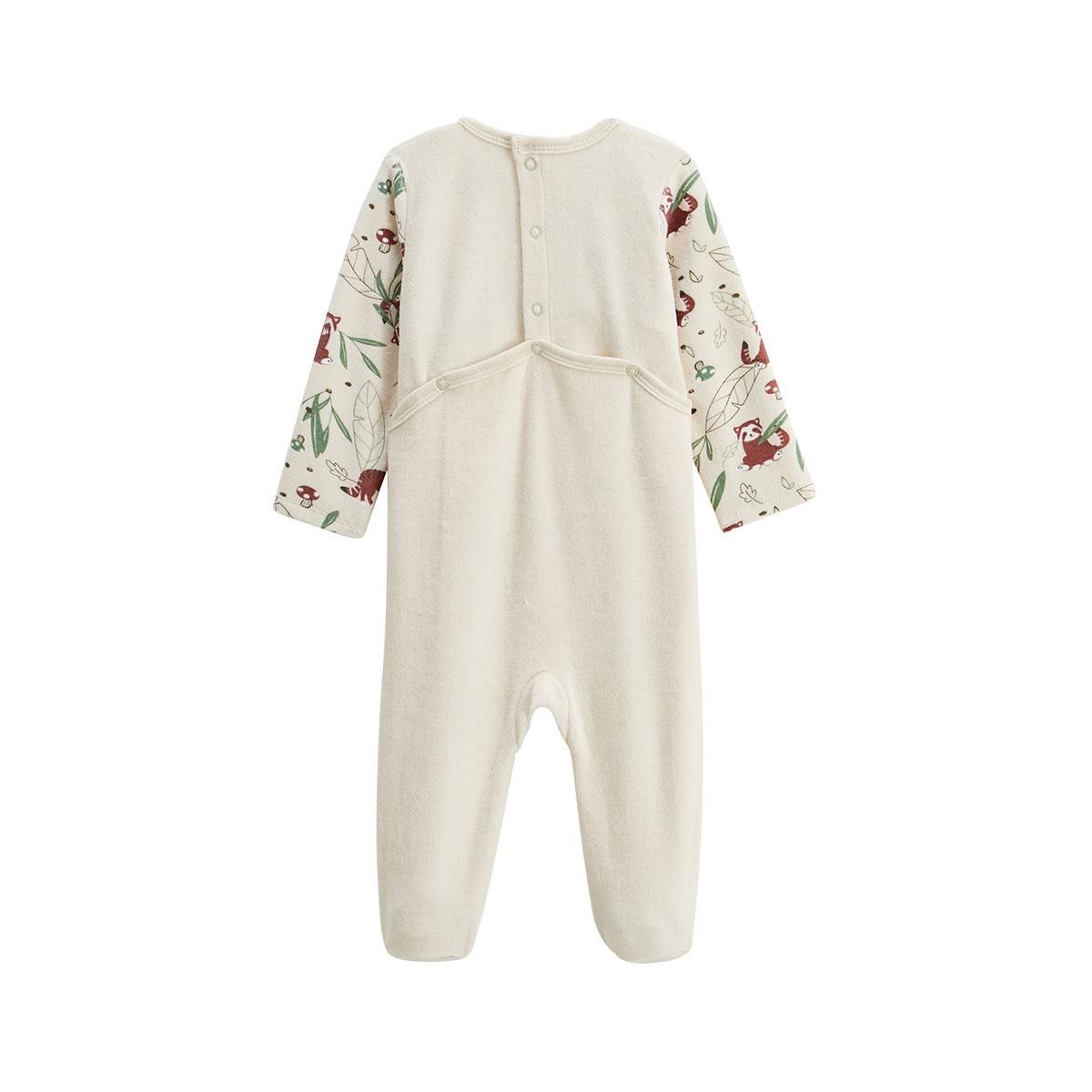 Petit Béguin Pyjama bébé en velours Gustin