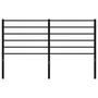 Voir la diapositive 4 : VIDAXL Tete de lit metal noir 140 cm