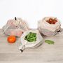 Voir la diapositive 3 : Paris Prix Lot de 3 Sacs de Conservation  Coton  43cm Naturel