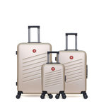 SWISS KOPPER SWISS KOPPER - LOT DE 3 - Valises grand format, weekend et cabine XXS ZURICH. Coloris disponibles : Bleu, Rose, Beige, Vert