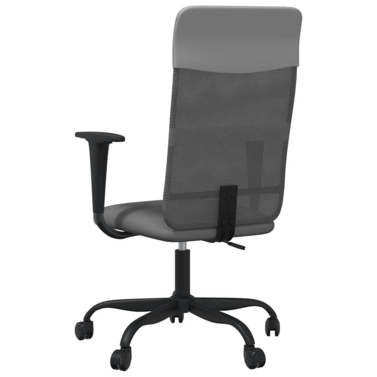VIDAXL Chaise de bureau reglable en hauteur gris