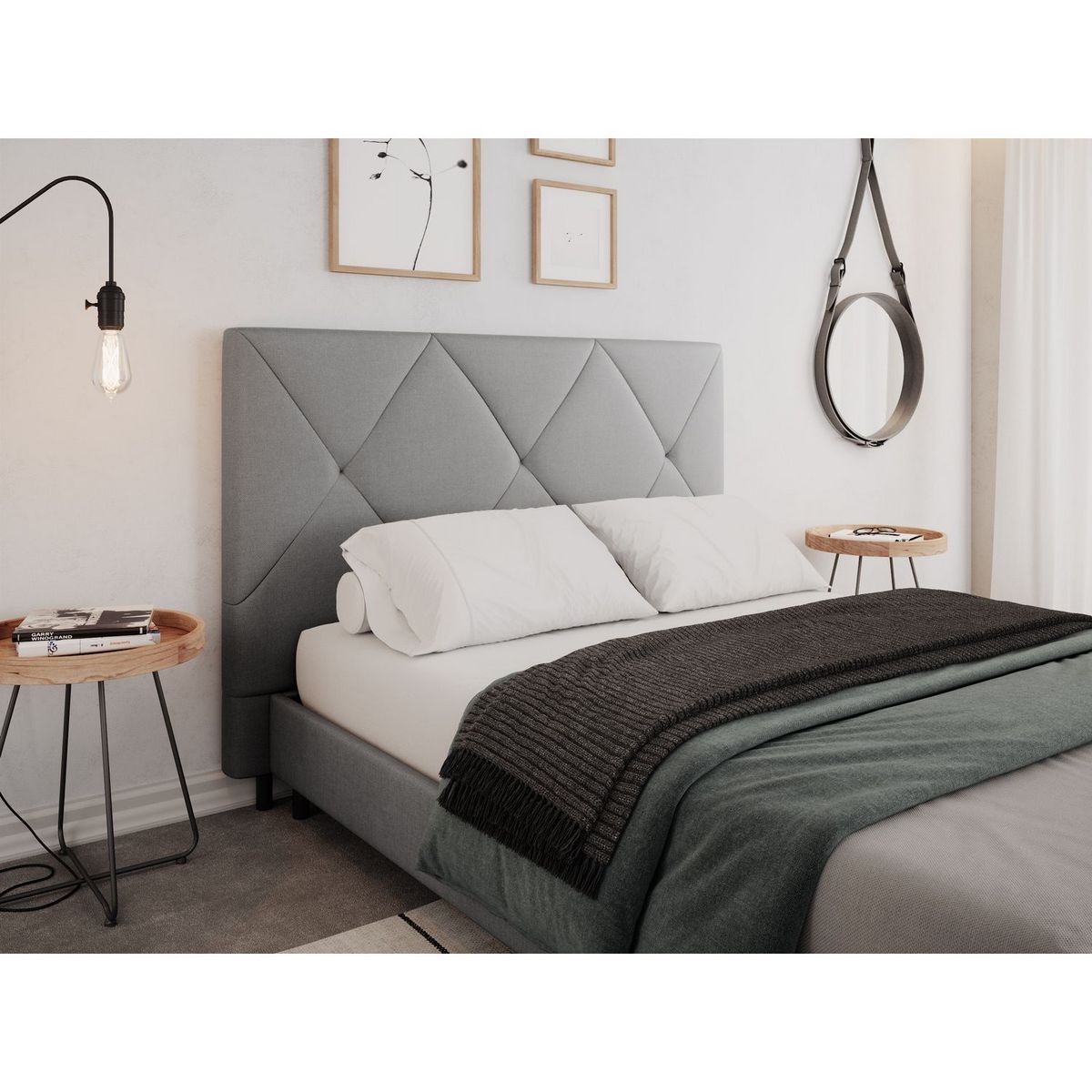 Tête de lit 145cm tissu VIVA